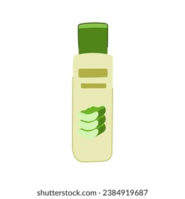 treatment aloe vera cosmetic cartoon. leaf health, nature green, medicine healthy treatment aloe vera cosmetic sign. isolated symbol vector illustration