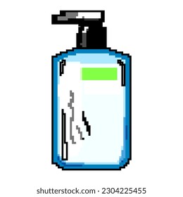 treatment body cream game pixel art retro vector. bit treatment body cream. old vintage illustration