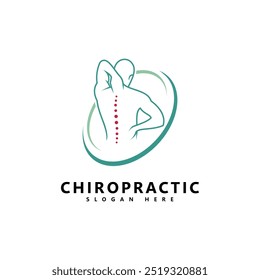 Tratamento quiroprático logotipo inspiração inspiração Fisioterapia símbolo ícone design