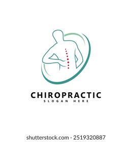 Tratamento quiroprático logotipo inspiração inspiração Fisioterapia símbolo ícone design