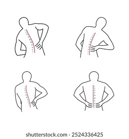 Treatment chiropractic logo design inspiration Physiotherapy symbol icon design