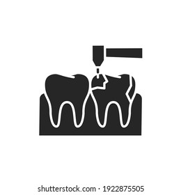 Сaries treatment color line icon. Pictogram for web page, mobile app, promo. Editable stroke.