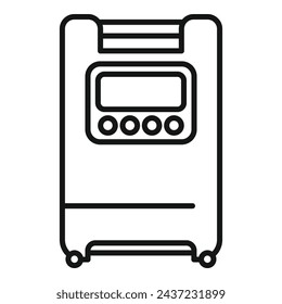 Treatment concentrator icon outline vector. Health care nasal. Tank home
