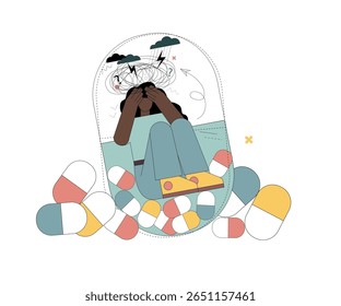 Tratamento da depressão. Antidepressivos. Síndrome pós-traumática. Tratamento medicamentoso de distúrbios mentais e somáticos