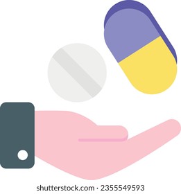 treatment flat icon design style 