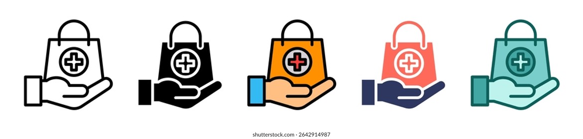 Icono de tratamiento Ilustración vectorial múltiple