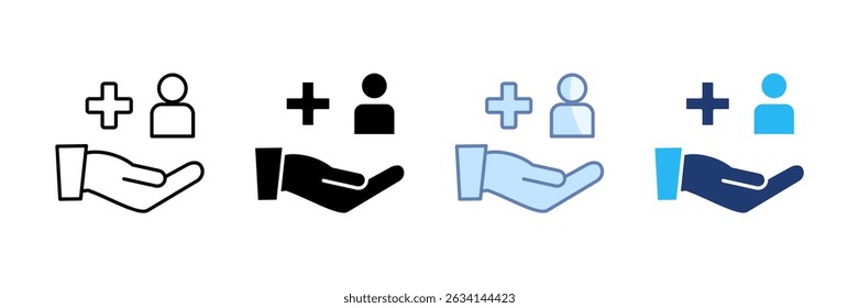 Treatment Icon Set Multiple Style Collection