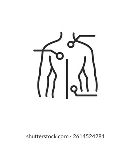 Treatment icon. Simple massage treatment icon for social media, app, and web design. Vector illustration