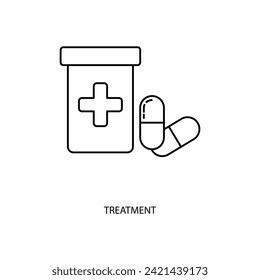 Behandlungssymbol Vectordesign Template. Bearbeitbarer Stroke.