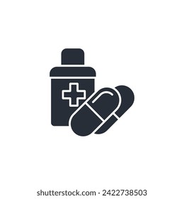 treatment icon. vector.Editable stroke.linear style sign for use web design,logo.Symbol illustration.