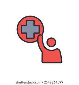 Icono de tratamiento. Vector. Trazo editable. signo de estilo lineal para uso Diseño web, logotipo. Ilustración de símbolo.