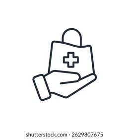 treatment icon. vector.Editable stroke.linear style sign for use web design,logo.Symbol illustration.