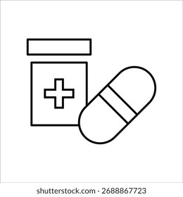 treatment icons. simple line vector