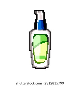 treatment lotion game pixel art retro vector. bit treatment lotion. old vintage illustration