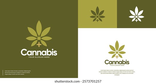 treatment with natural cannabis leaf extraction, balance, modern agriculture, vector graphic design.