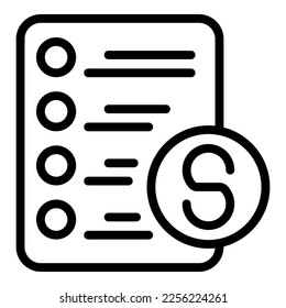 Treatment payment icon outline vector. Medical patient. Health care