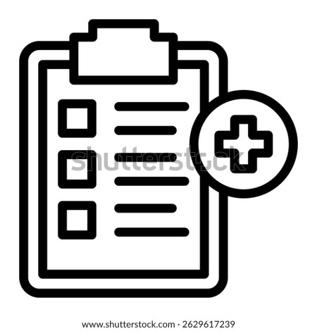 Treatment Plan Icon Element For Design