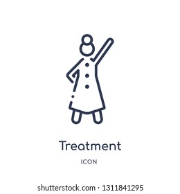 treatment specialist icon from people outline collection. Thin line treatment specialist icon isolated on white background.