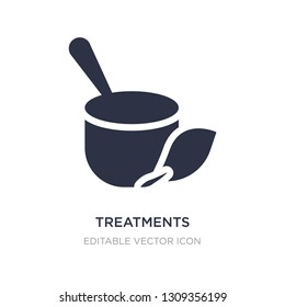 treatments icon on white background. Simple element illustration from Nature concept. treatments icon symbol design.