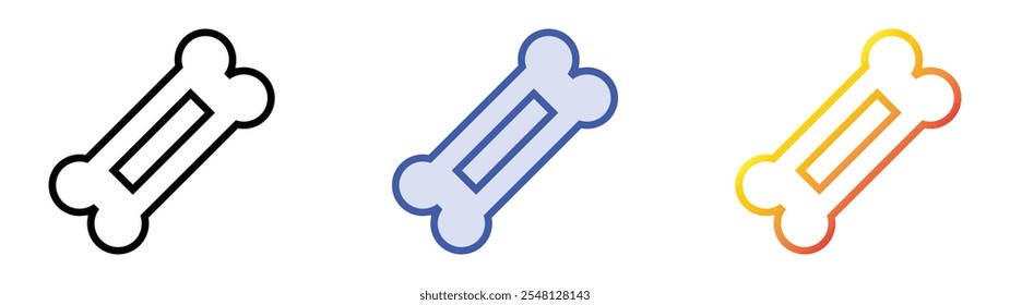 Treats icon. Linear, Blue Fill and Gradient Style Design Isolated On White Background