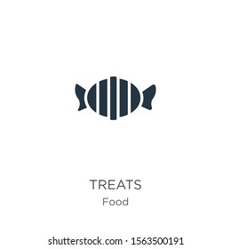 Treats icon vector. Trendy flat treats icon from food collection isolated on white background. Vector illustration can be used for web and mobile graphic design, logo, eps10