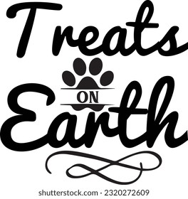 Treats On Earth svg, Dog Christmas svg design, pet Christmas svg file