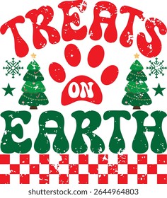 TREATS ON EARTH TYPHOGRAPHY T-SHIRT DESIGN