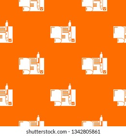 Treaty pattern vector orange for any web design best