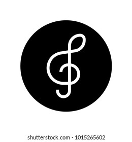 Trebel Clef Glyph Icon