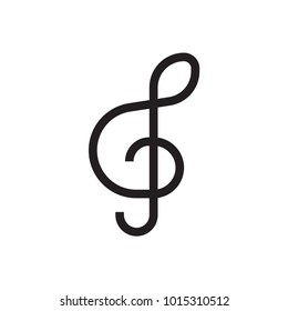 Trebel Clef Outline Icon