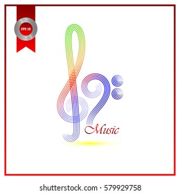 treble and bass clef