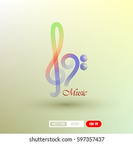 treble and bass clef