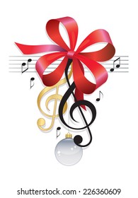 Treble Clef - festlicher musikalischer Hintergrund