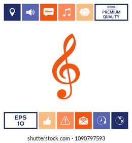 Treble clef icon