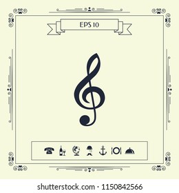 Treble clef icon