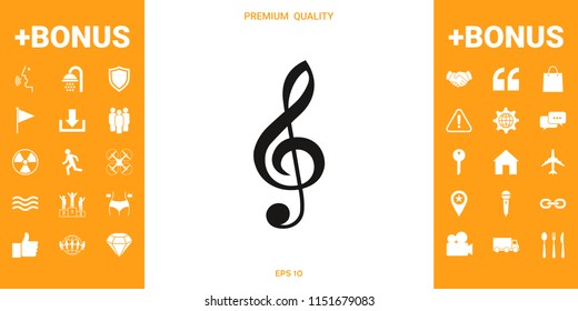 Treble clef icon