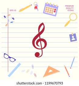 Treble clef icon