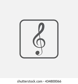 treble clef Icon