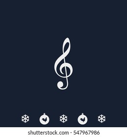 Treble clef icon.