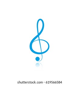 Treble Clefvector Icon Stock Vector (Royalty Free) 525145720