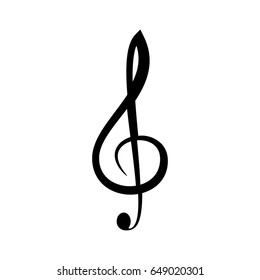 Treble clef icon .