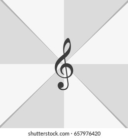 Treble clef icon.