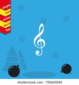Treble clef icon.