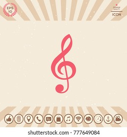 Treble clef icon