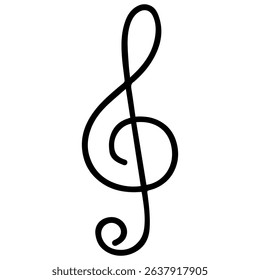 treble clef icon on white background vector
Vector line icon musical instruments