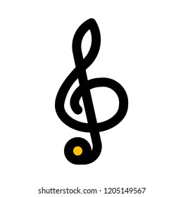treble clef music note