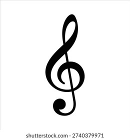 Treble Clef Music Note Icon