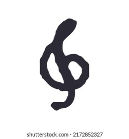 musical de trébol clef   ilustración vectorial 