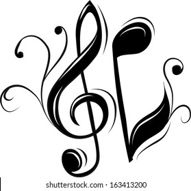 30,763 Music notes calligraphy Images, Stock Photos & Vectors ...