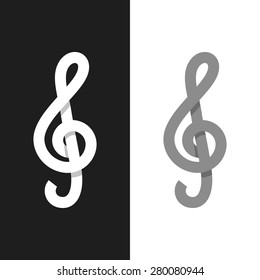 Treble clef paper logo